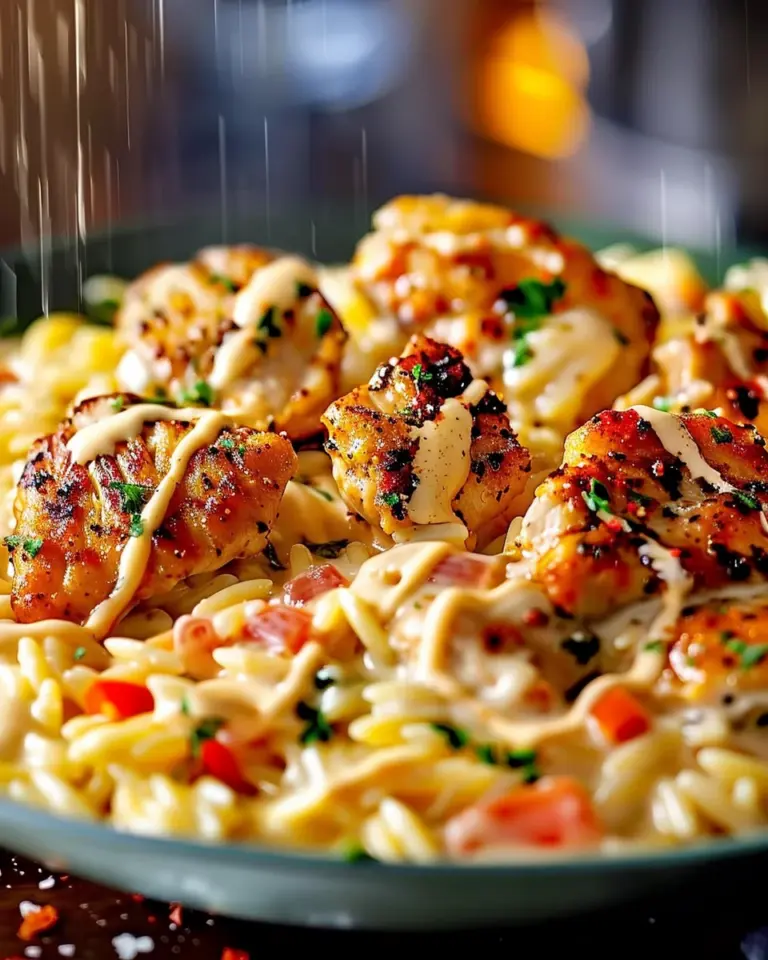 Comforting One-Pot Cajun Chicken Alfredo Orzo in Just 30 Minutes