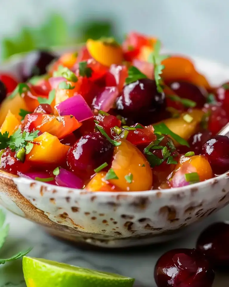 Delicious Peach Cherry Salsa – theamazingfood