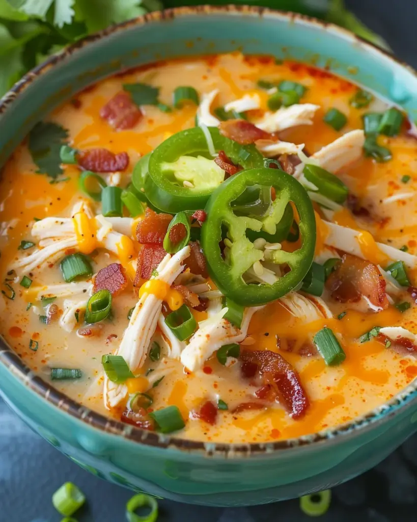 Spicy Jalapeño Popper Chicken Soup Recipe