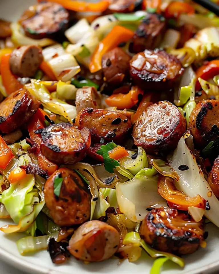 Sausage and Cabbage Stir Fry