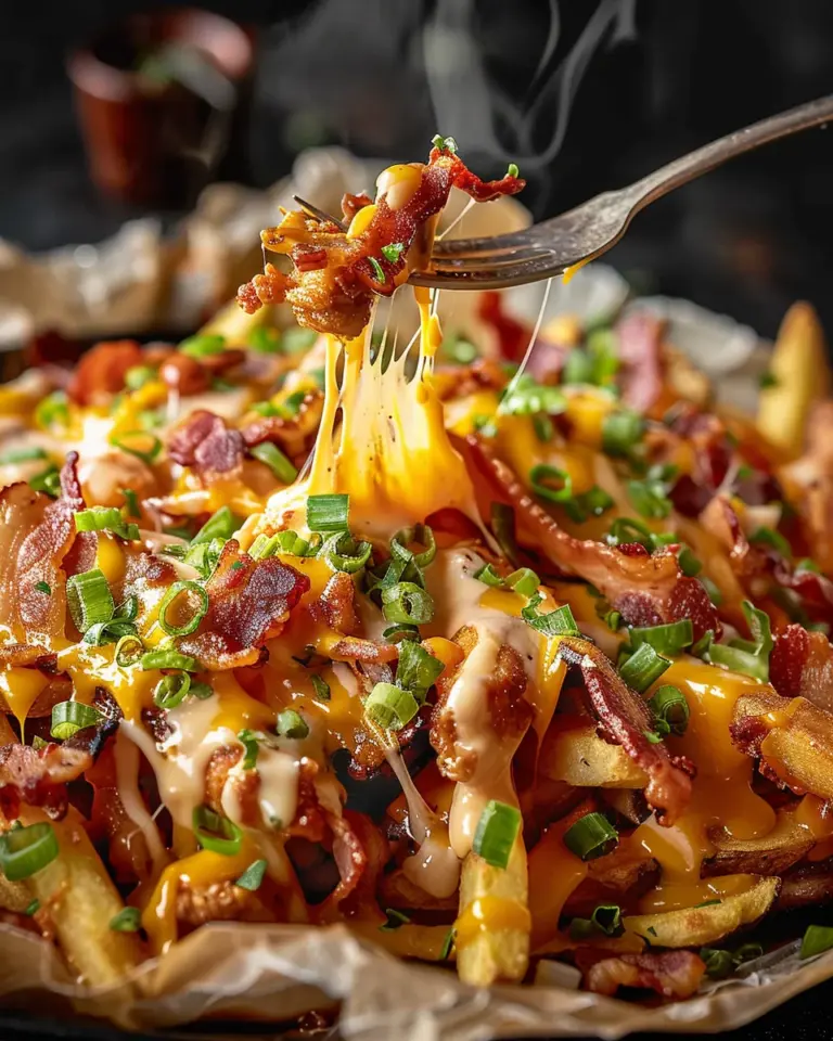Dirty Chicken and Bacon Loaded Fries