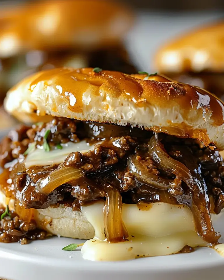 Irresistible French Onion Beef Sloppy Joes