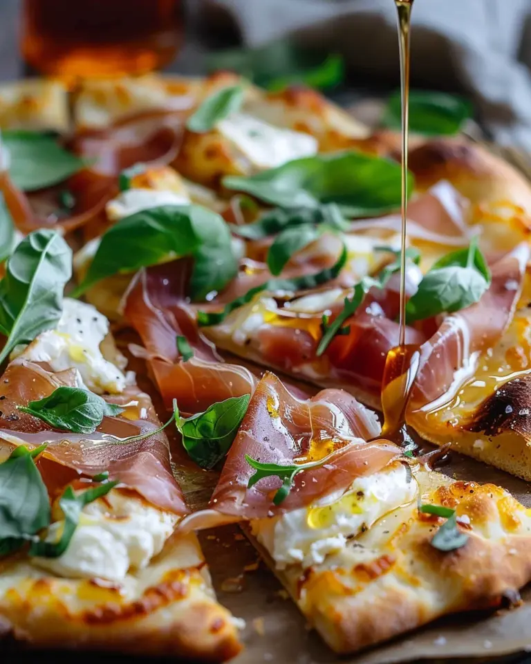 Prosciutto and Honey Burrata Pizza Recipe