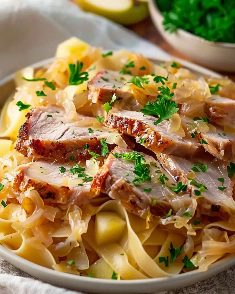 Tender Pork Sauerkraut and Noodles – theamazingfood