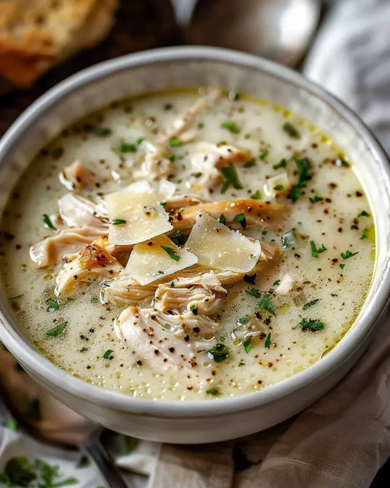 Garlic Parmesan Chicken Soup Recipe: Creamy, Protein-Packed Comfort Food