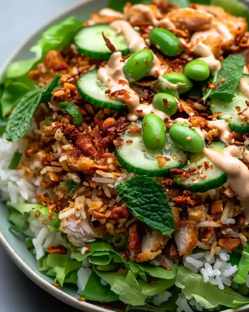 Easy High Protein Crispy Rice Salad
