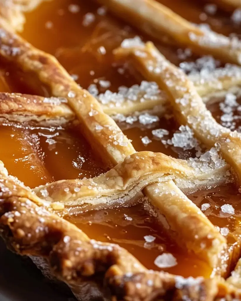 Salted Whiskey Honey Pie