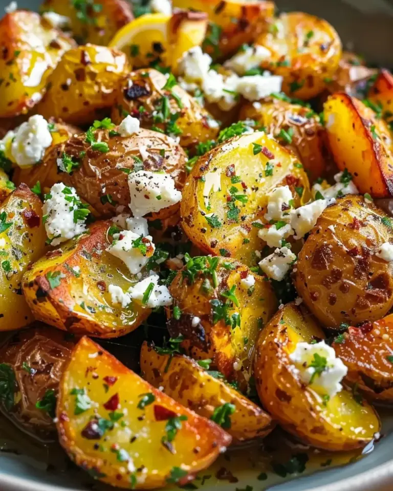 Greek Feta Roast Potatoes