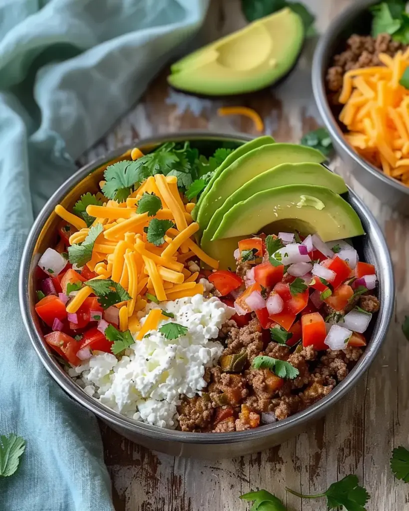 Quick Meal Prep Cottage Cheese Taco Bowls