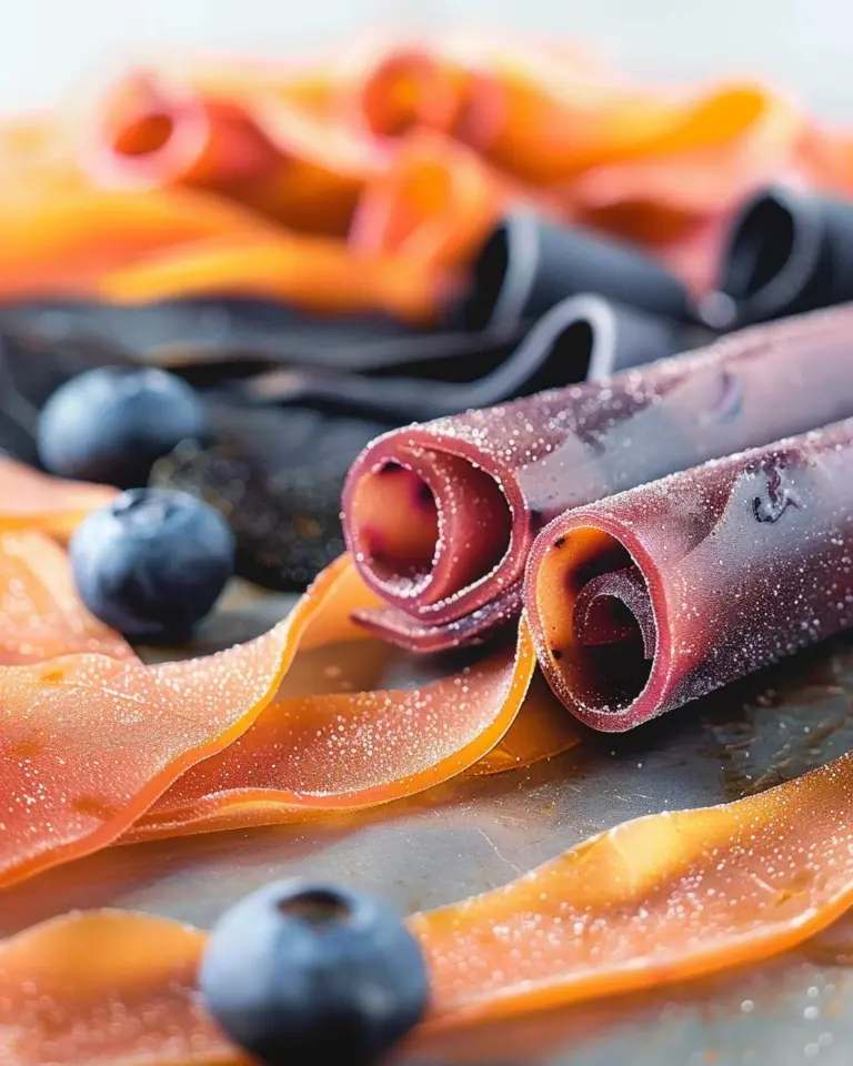 Blueberry Peach Fruit Leather