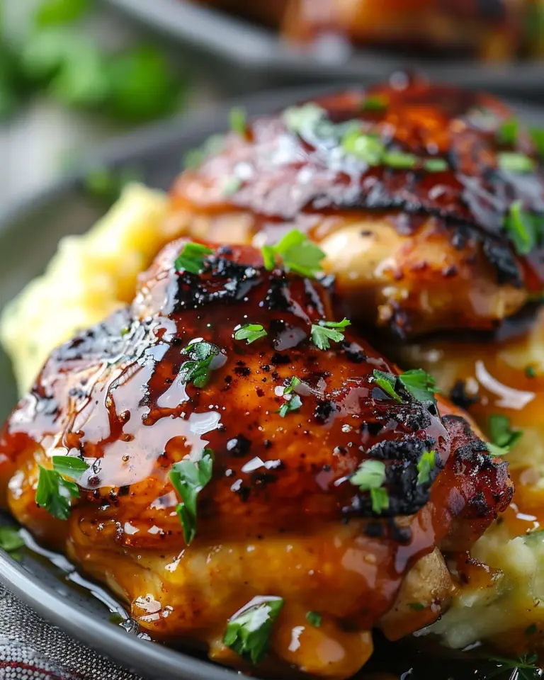 Chipotle Honey Chicken Thighs With Smoked Gouda Mashed Potatoes