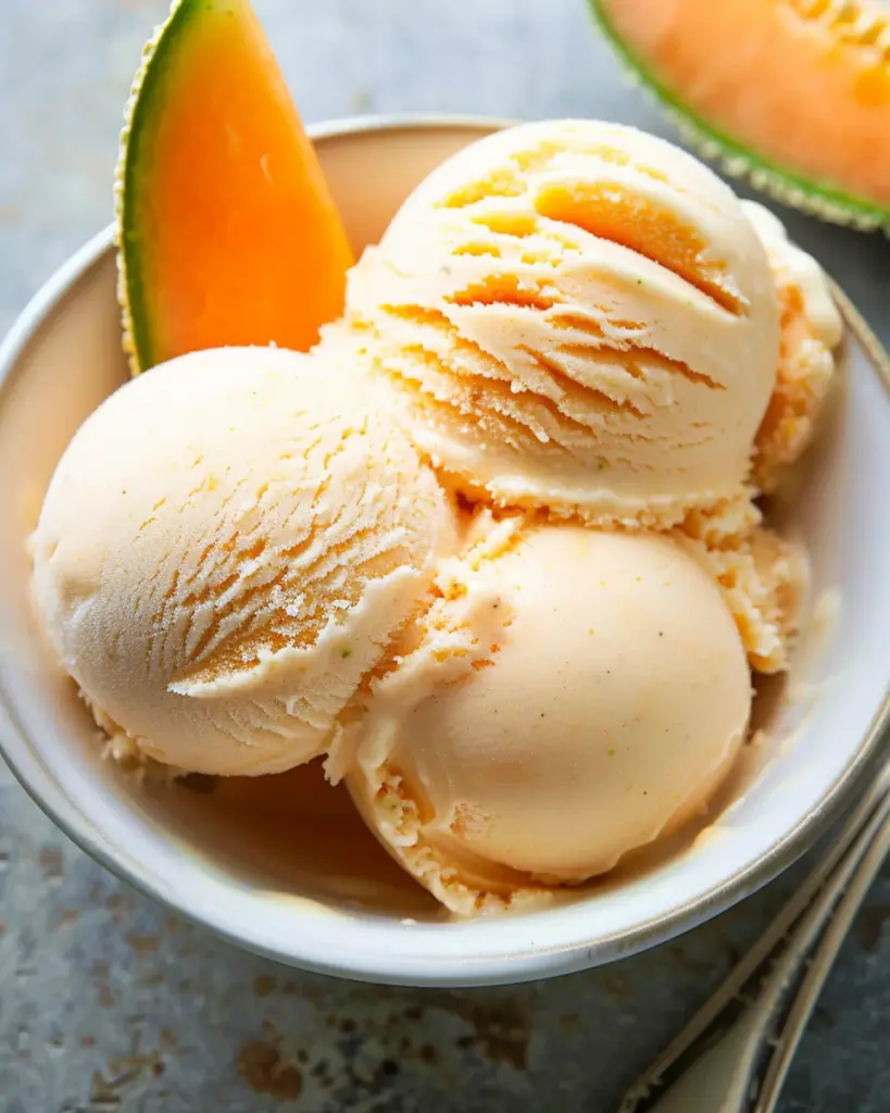 Cantaloupe Sea Salt Ice Cream