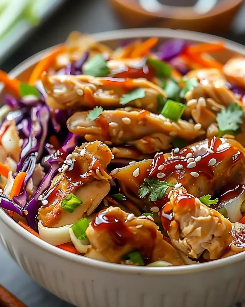 Delicious Egg Roll Bowls with Chicken and Cabbage in 10 Minutes
