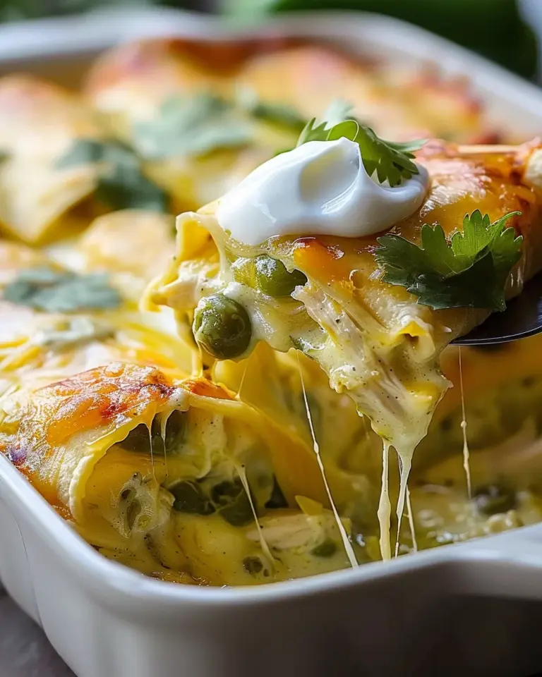 Savor Easy Green Chile Chicken Enchilada Casserole Tonight