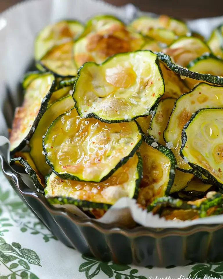 Salt and Vinegar Zucchini Chips