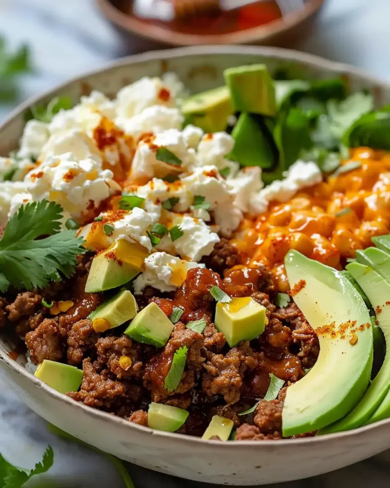 Spicy Cottage Cheese Taco Bowls