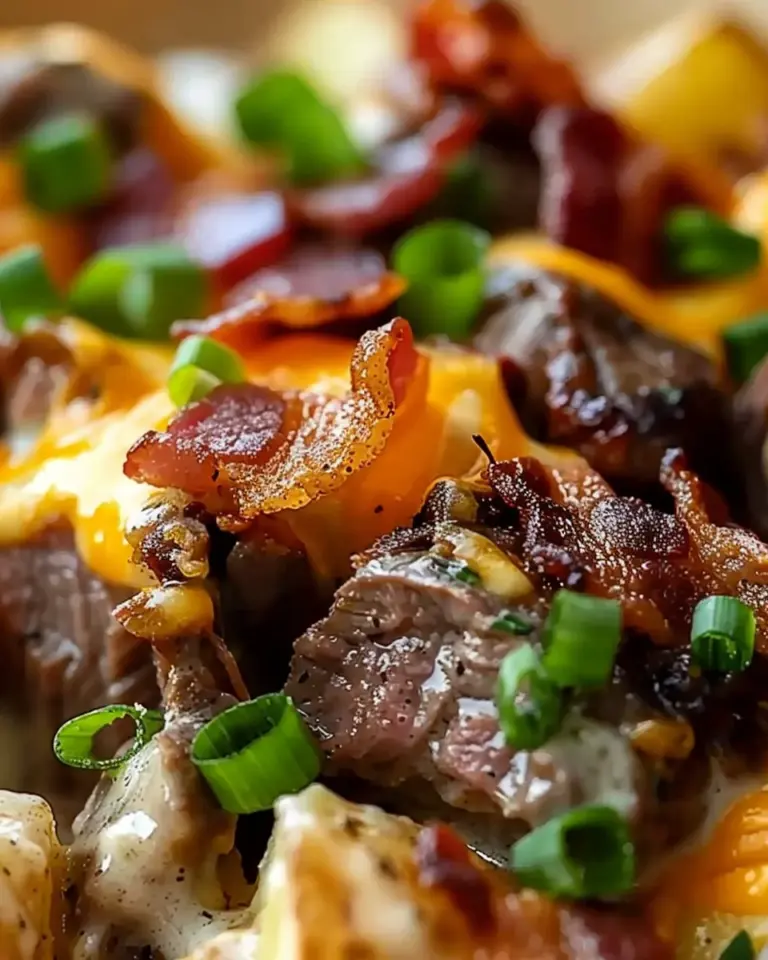 Loaded Steak and Potato Bake