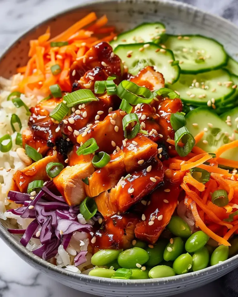 Korean BBQ Chicken Bowls (Easy Weeknight Recipe!)