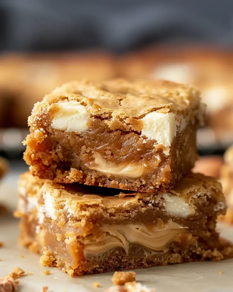 Chewy Biscoff Blondies: 8 Irresistible Steps with Gooey Centers