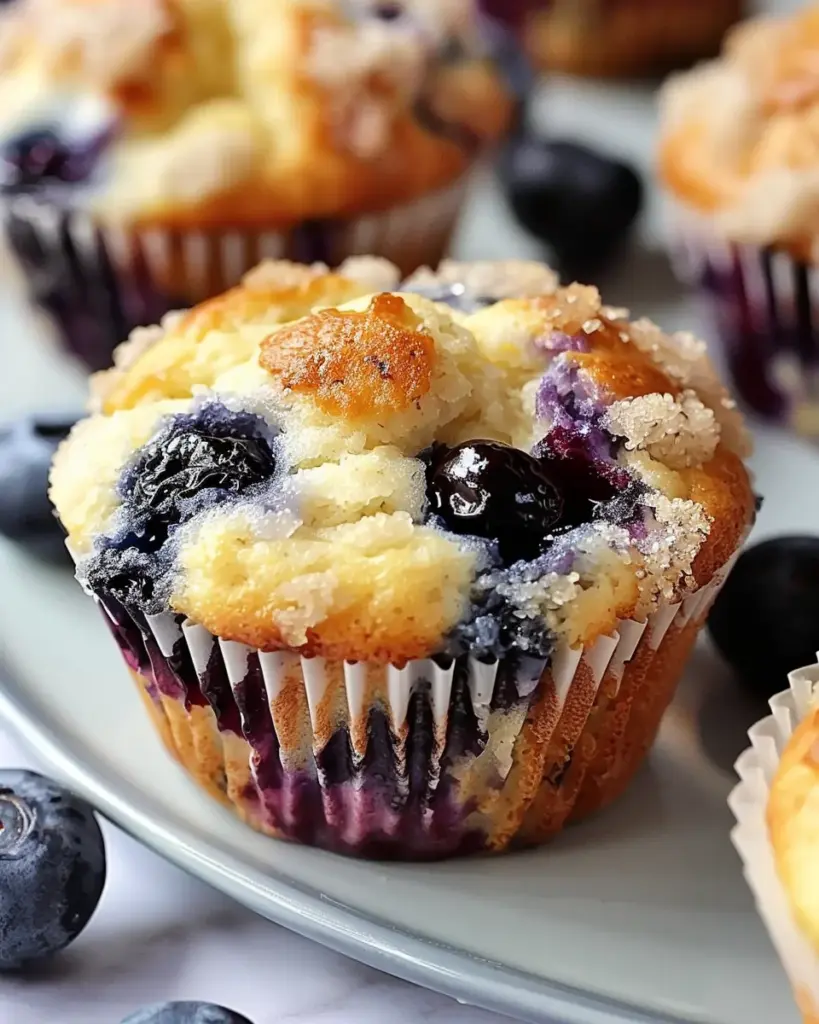 Delicious Blueberry Cream Cheese Muffins