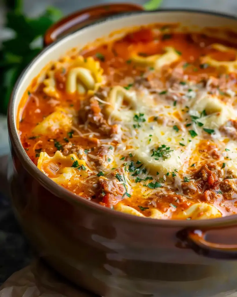 Homemade Lasagna Soup with Tortellini – Alrightwithme