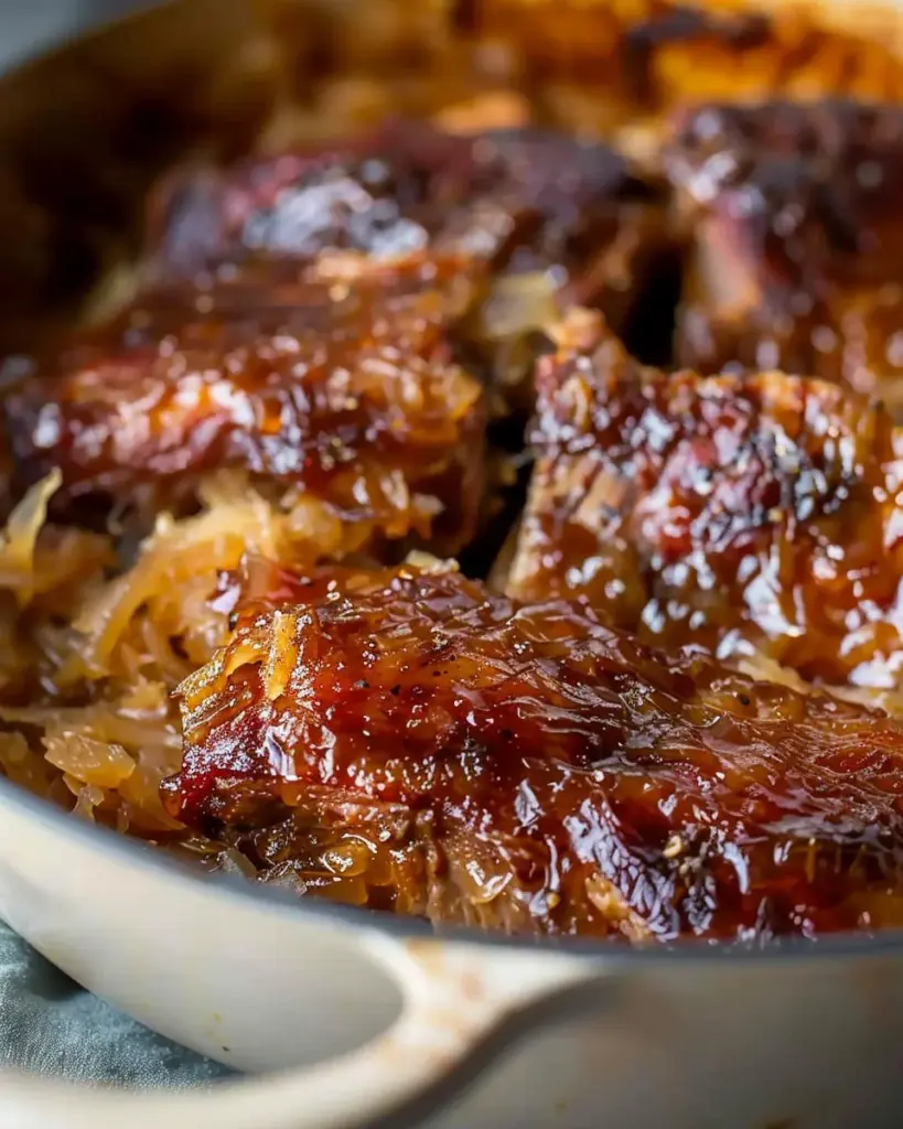 Juicy Braised Pork and Sauerkraut with Brown Sugar – Alrightwithme